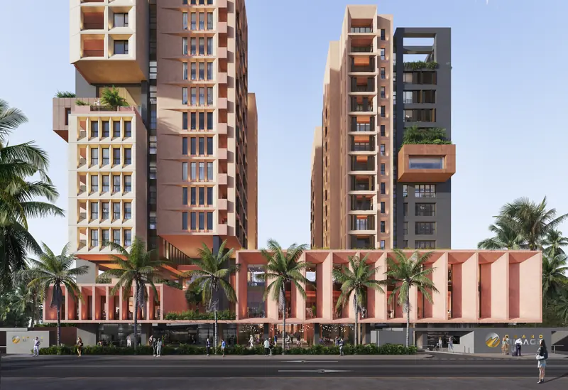 Front elevation at Grand Mirage (artist’s impression)