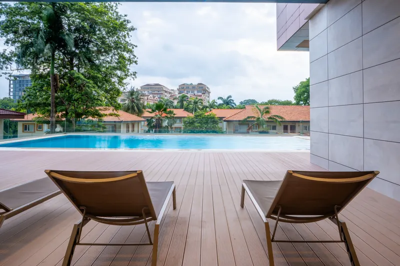 The pool deck at Grand Mirage