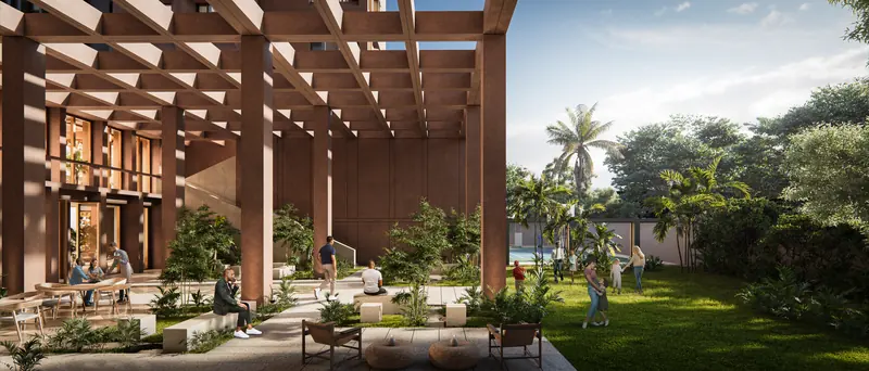 Garden pergola at Grand Mirage (artist’s impression)