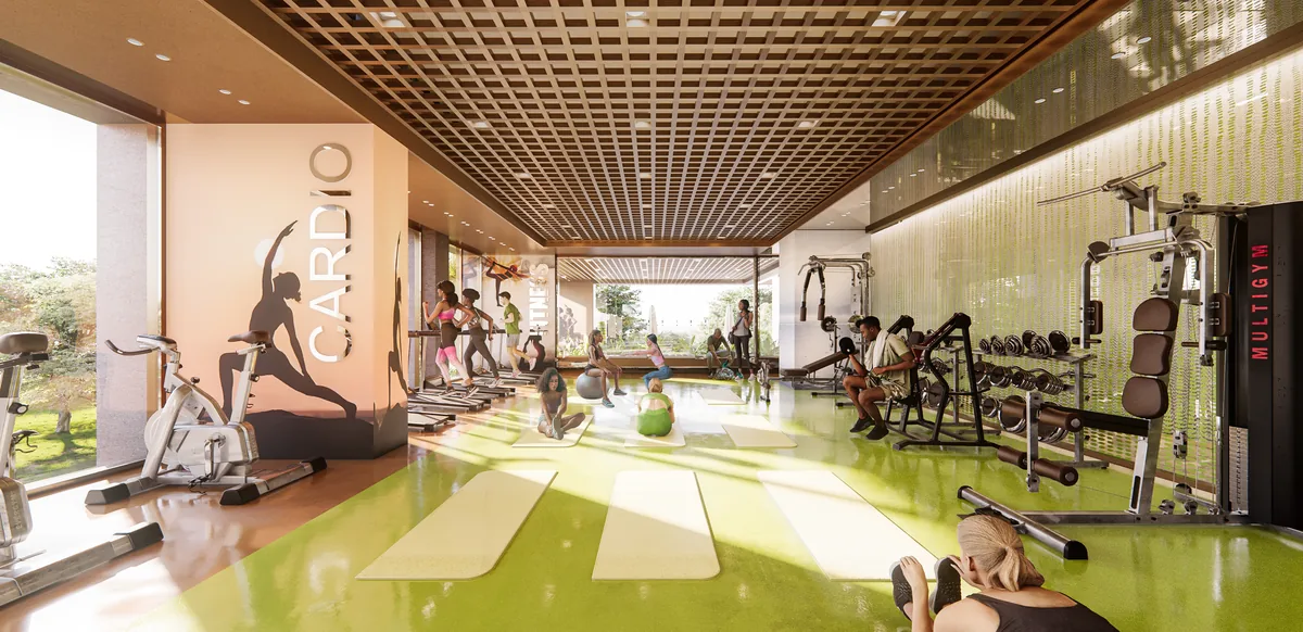 The fitness centre at Grand Mirage