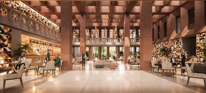 Lobby café and lounge at Grand Mirage (artist’s impression)