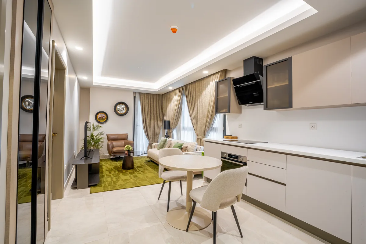 One-bedroom apartment living room