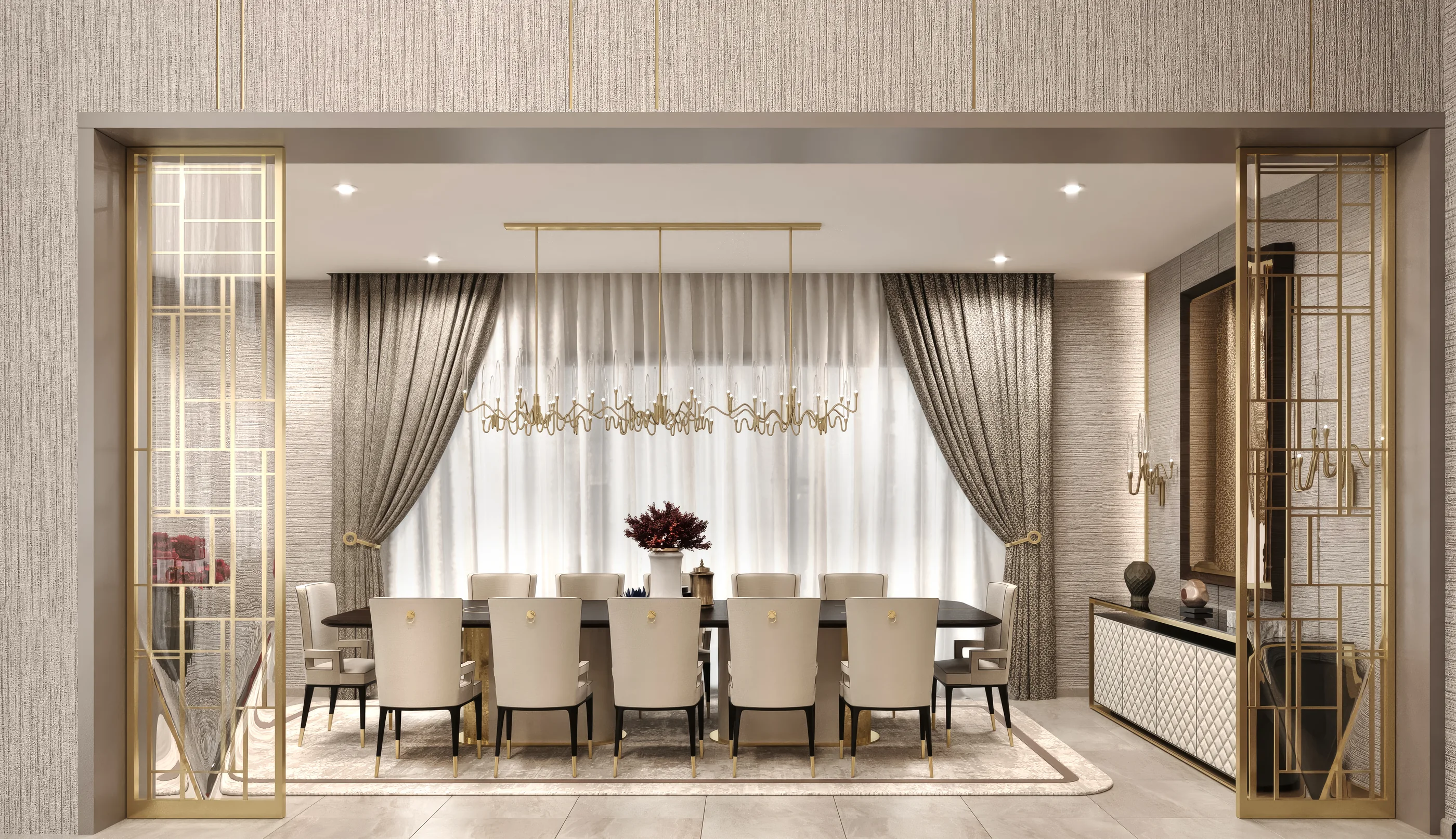 Dining room of a VIP penthouse at Grand Mirage (artist’s impression)