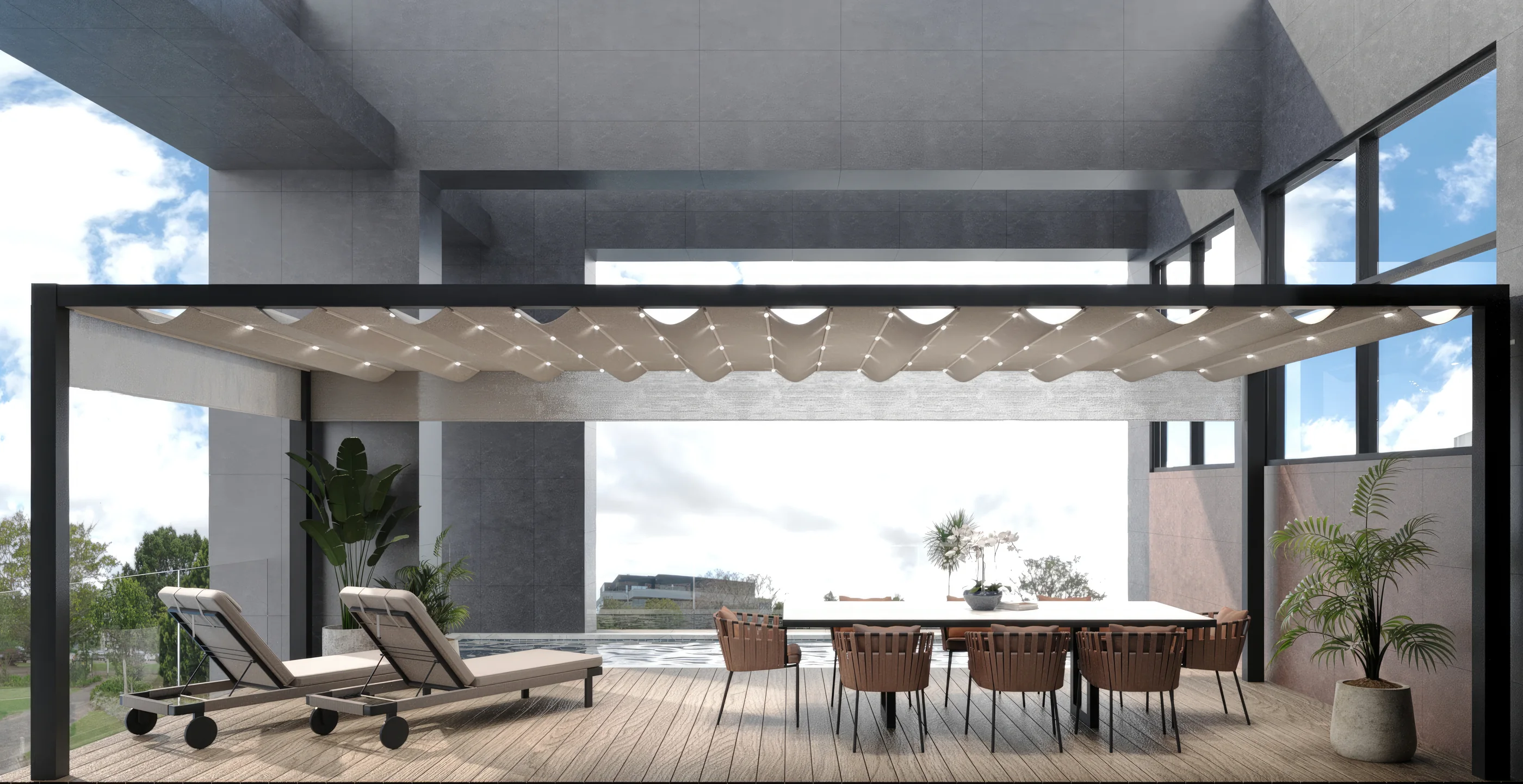 Private pool deck of a VIP penthouse at Grand Mirage (artist’s impression)